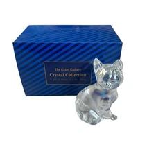 The Glass Gallery Crystal Collection Cat Figurine