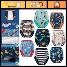 8 Pack Potty Training Pants - Cotton Absorbent Underwear for Toddlers 2T-9T