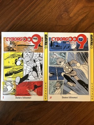 Cyborg 009 Volumes 1 & 2 English Manga Tokyo Pop Shotaro Ishinomori OOP