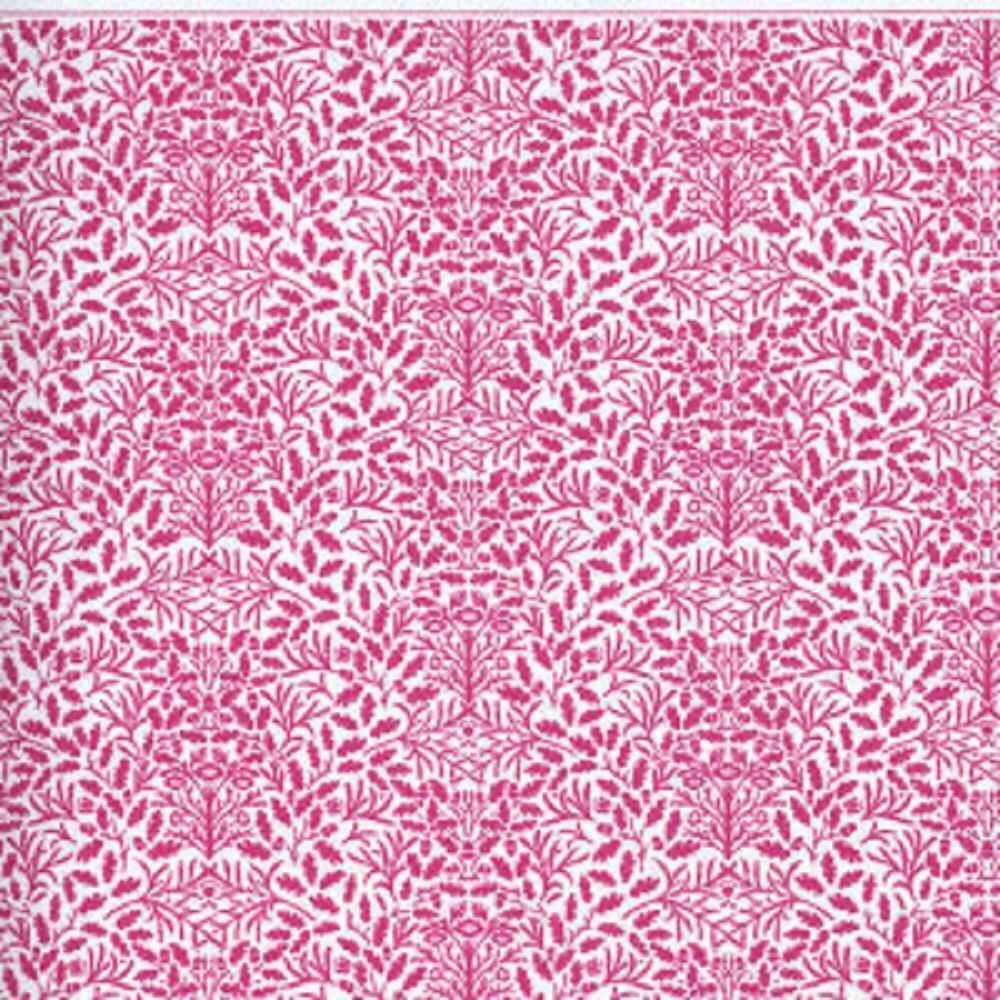 Dolls House Wallpaper Plum on White Acorns William Morris Design Miniature Print