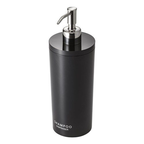 Yamazaki Two Way Dispenser Tower Round Shampoo Black 2929