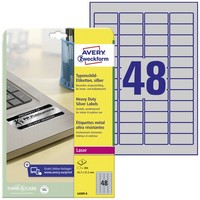Avery-Zweckform L6009-8 Typenschild-Etiketten 45.7 X 21.2 Mm Polyester-Folie ...