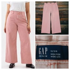 GAP Jeans Size 31 12 High Rise Wide Leg Salmo...