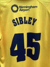Warwickshire Birmingham Bears Cricket Shirt DOM SIBLEY 45 Match Worn Shirt Rare