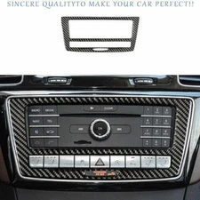 Fit For Benz GLE GLS Real Carbon Fiber Console CD Switch Control Panel 2016-2019