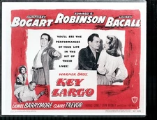 Key Largo 11"x14" Lobby Card #1 Humphrey Bogart Edward G. Robinson