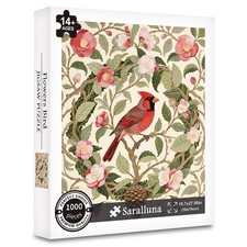1000 Piece Jigsaw Puzzle For Adults Flowers Bird Colorful Nature Artwork Gift