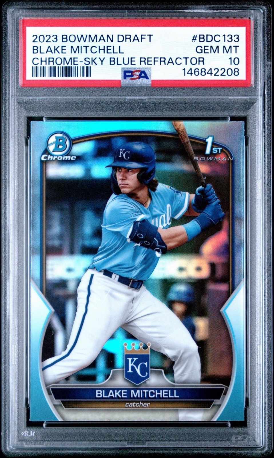 2023 Bowman Draft - Chrome Blake Mitchell #BDC-133 Sky Blue Refractor (RC)