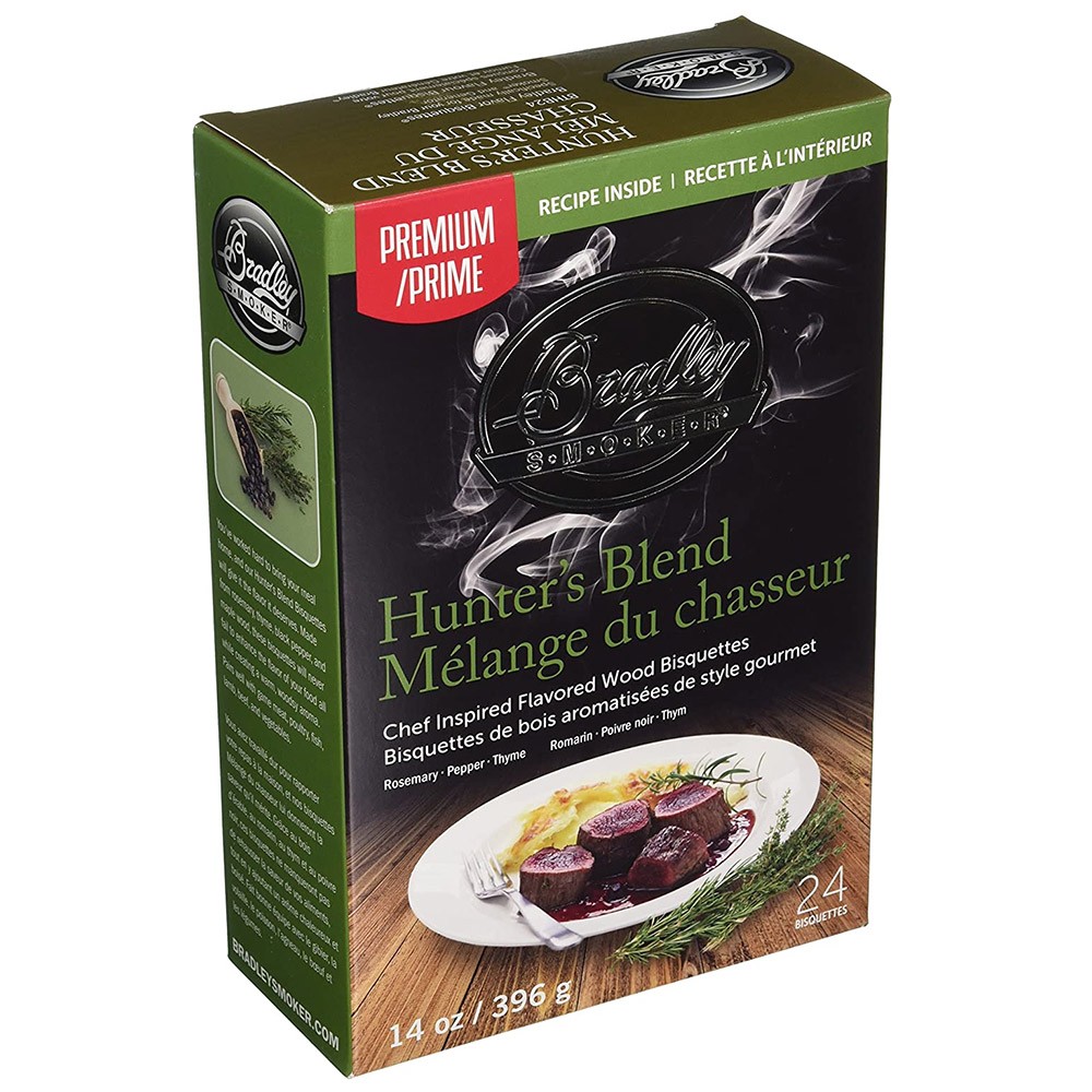 Bradley Smoker 24 Pack Hunters Blend Smoke Bisquettes Premiu