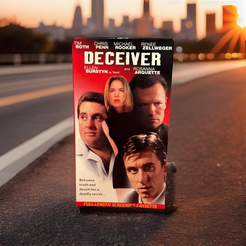 Deceiver VHS Demo Promo Screener 1997 Tested Renee Zellweger - Imagen 1 de 11
