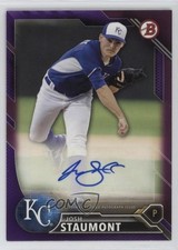 2016 Bowman Retail Prospect Auto Purple 222/250 Josh Staumont #PA-JST Auto e6p