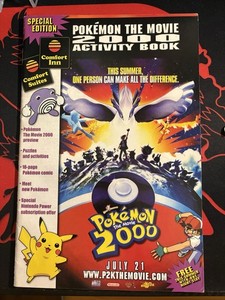 Nintendo Pokémon The Movie 2000 Special Edition Activity Book Pikachu Comfort I…