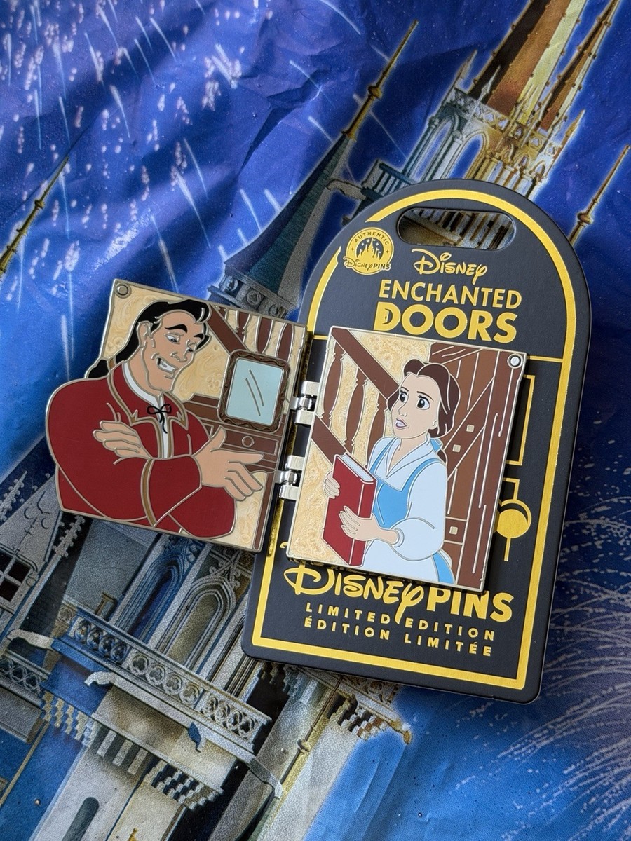 2026 Disney Parks Pin Enchanted Doors Beauty & The Beast Gaston
