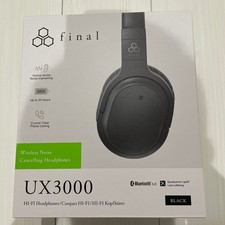 Final UX3000 Wireless Noise-Canceling Headphones FI-UX3DPL Black from Japan