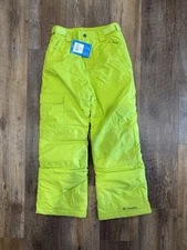 Columbia Bugaboo II Pant Volt Green  Boys Youth Medium Omni Tech