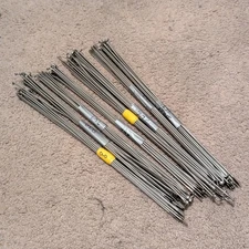 128 Silver 14G Mixed Size Bike Spoke Lot From 27.5 Wheels 269 272 ETC