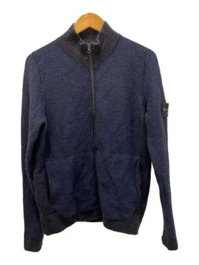 STONE ISLAND MAGLIONE GIACCA CON ZIP MOCKNECK M LANA NVY 