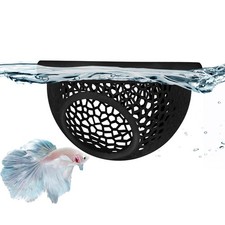 Floating Betta Hide Shrimp Cave 3D Printed Aquarium Decor, Black