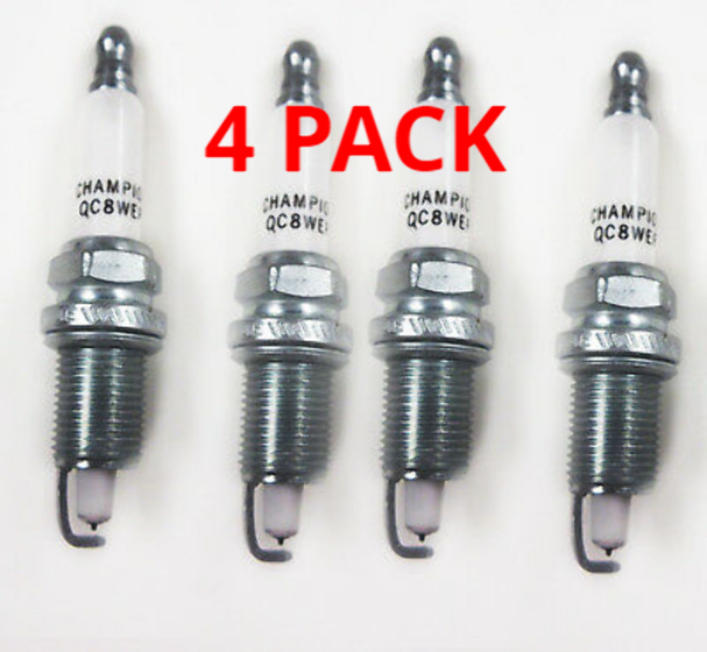 4PACK Champion QC8WEP Spark Plug 9809 Johnson Evinrude 200-225-250-300R:5007597