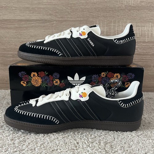 adidas Samba OG “Dia de Muertos” UK 9.5 US 10 Black White Skull Mexico Exclusive - Picture 3 of 7