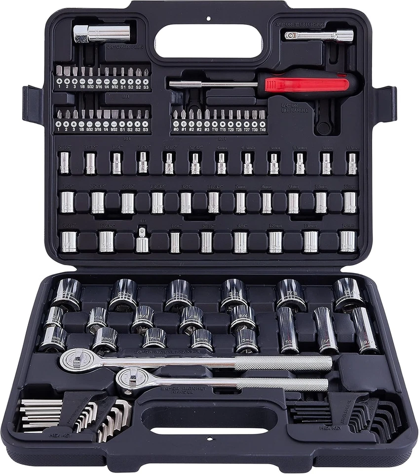 Comprehensive 120 Socket Set in Chrome Finish - Gift-Ready Mechanics Tool Kit - Image 3 of 4