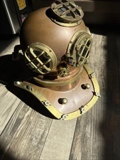 Copper Antique 11” Diving Helmet Deep Marine Scuba Divers Decor
