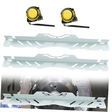 2 Pack Wheel Alignment Tool with 2 Pcs Measuring Tapes, Heavy Duty Toe White