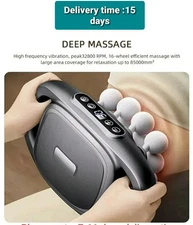 16-Head Whole Body Fascia Gun Massager for shoulder back waist deep tissue