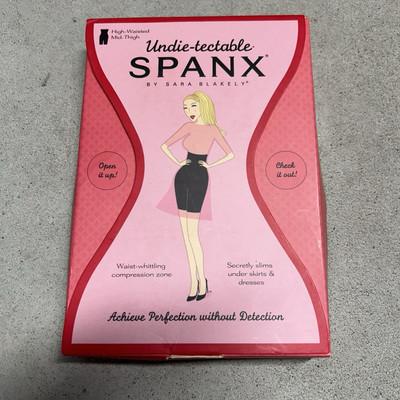 SPANX BY Sarah Blakely Undie-tectable High Waisted Mid Thigh Panty Black Size M