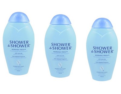 Shower to Morning Fresh Body Powder, 8 Oz (3 Pack) 8 Ounce (Pack of 3)