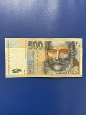 Slovakia 500 Korun Banknote Narodna Banka Slovenska Uncertified Ungraded Type