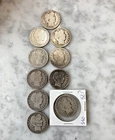 Lot of 10 Liberty Head half Dollars 1895-1915