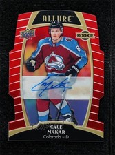 2019 Upper Deck Allure Rookies Red Rainbow /249 Tier 2 Cale Makar #80 Auto a2k