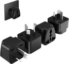 4 PACK UK/US/EU Universal to AU Australian Power Plug Adapter 3 pin Converter