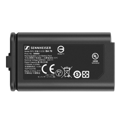 Sennheiser BA 70 Rechargeable Battery Pack for EW-D SK  EW-D SKM-S Transmitters