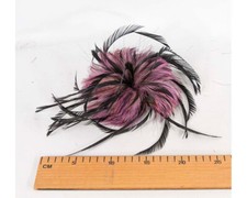 Purple  black feather Millinery Fascinators Hats Making 100 Australian Seller