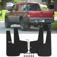 4PCS Rubber Mud Flaps Splash Guards Mudguards Front & Rear For Ford Ranger 83-23