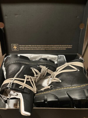 Rick Owens x Dr Martens 1460 DMXL MegaLace Boot 'Black' | eBay