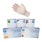 Ultra Fresh Clear Latex Disposable Gloves Powder Free Glove 100 Pcs