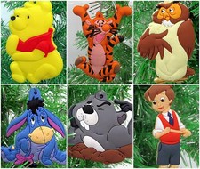 Disney's Winnie the Pooh Christmas Ornaments 6 Piece Set Featuring Owl  NEW 