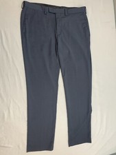 Louis Raphael Tailored Blue/Gray Slim Fit Dress Pants 38  x 32  Preppy EUC