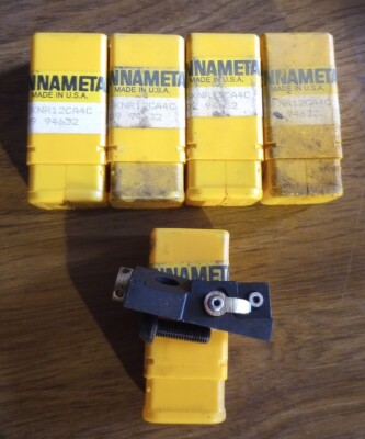 (5) KENNAMETAL MSKNR12CA4C CARTRIDGE INSERTS Lot of 5