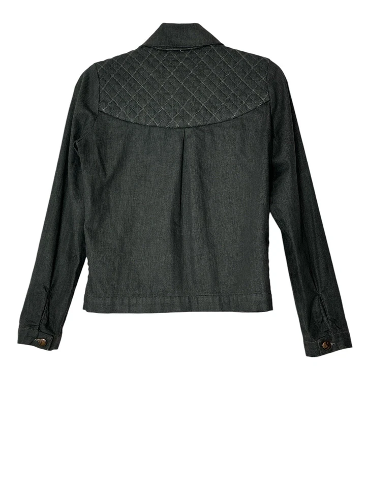 JOES Chaqueta Denim Para Hombres Pequeña Negra Elastizada Denim Jean Chaqueta Cremallera Completa Bicicleta Foto 2 de 4