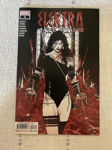 Elektra: Black White & Blood #3 - (2022) - Siqueira Cover -Marvel Comics - VF/NM