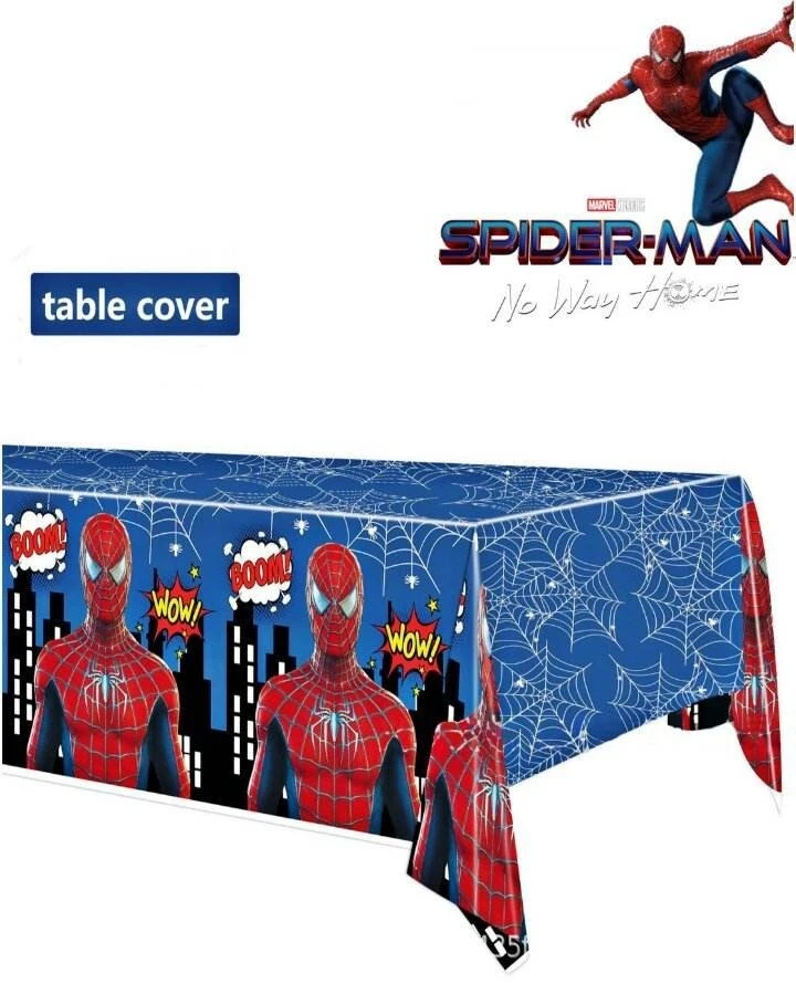 SPIDERMAN Vajilla Fiesta Suministros Niños Cumpleaños Decoraciones Globos Banner Foto 3 de 4