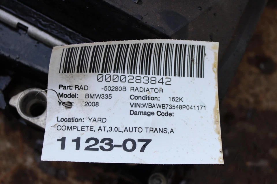 2007-2013 BMW 335I E92 ENGINE RADIATOR CONDENSER COOLING FAN MOTOR ASSEMBLY OEM - Image 4 of 4