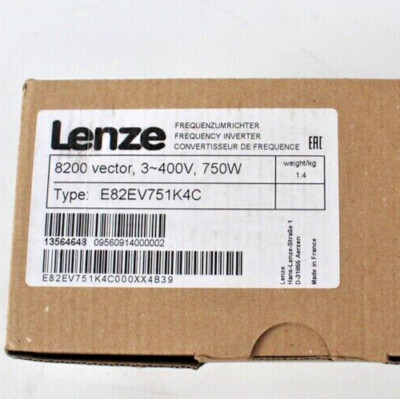 E82EV751_4C NEW LENZE E82EV751K4C 8200 Vector 0.75kW