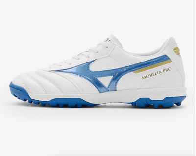Mizuno Morelia II Pro AS Mens Turf Soccer Shoes Wide (2E) White Razor Blue