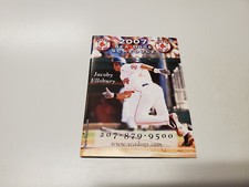Calendario de bolsillo de béisbol menor RS20 Portland Sea Dogs 2007 - Coca Cola ELLSBURY