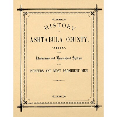 History of Ashtabula County, Ohio